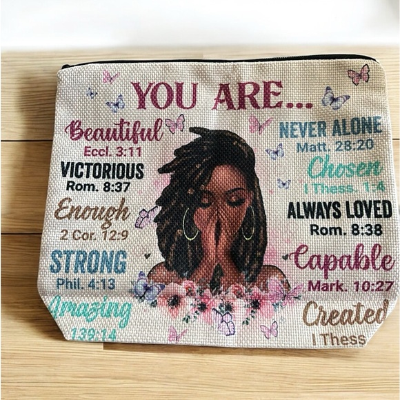 Handbags - African American Cosmetic canvas bag